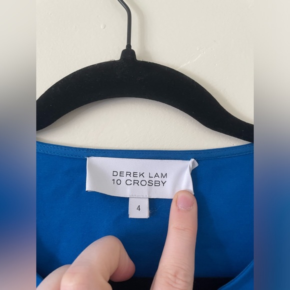 DEREK LAM 10 CROSBY Electric Blue Sleevless Dress - Picture 3 of 9